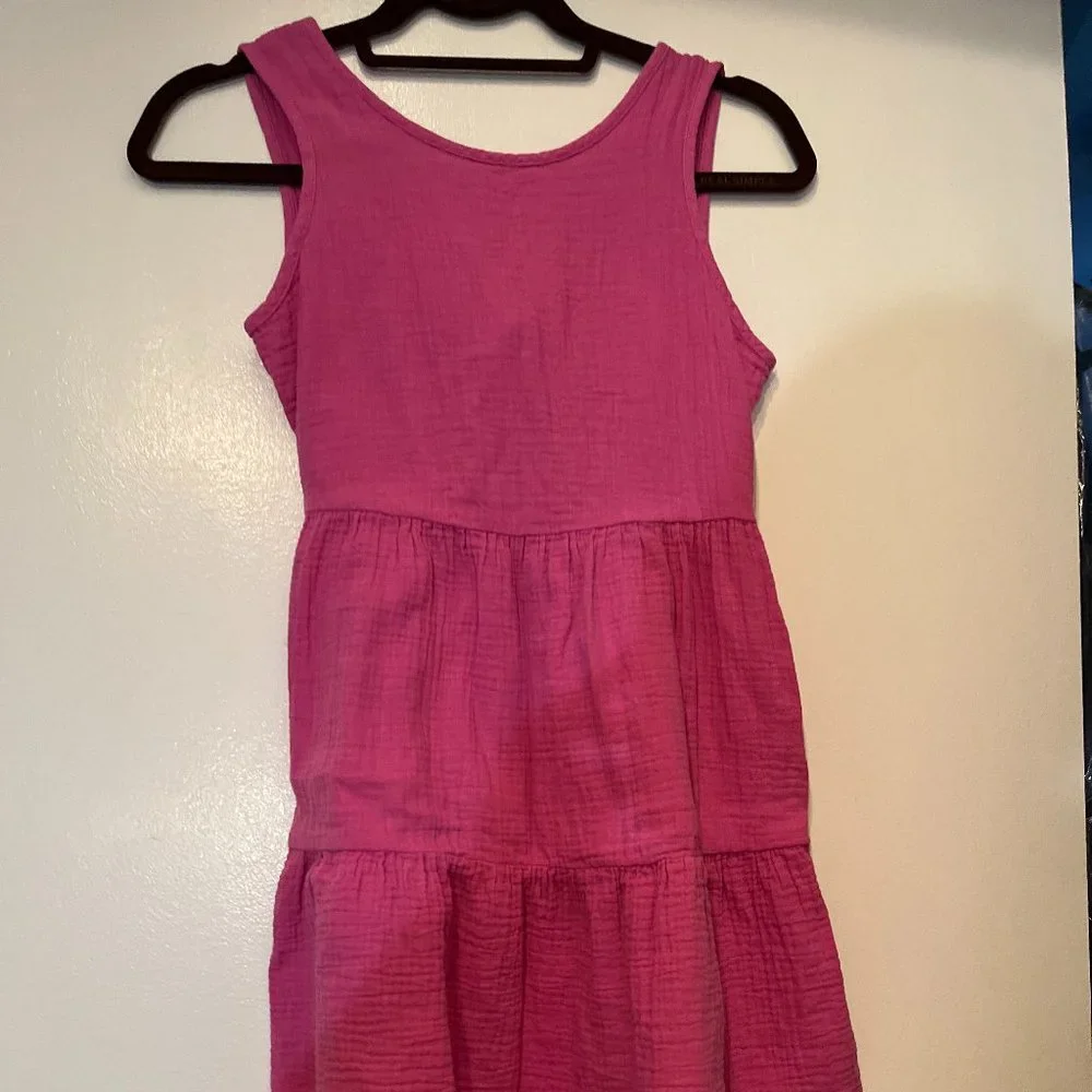 Cat & Jack Pink 100% Cotton Girls Dress Size‎ L 10/12